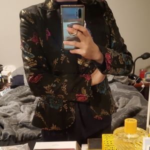 Just Cavalli by Roberto Cavalli floral embroidered jacket/blazer 42